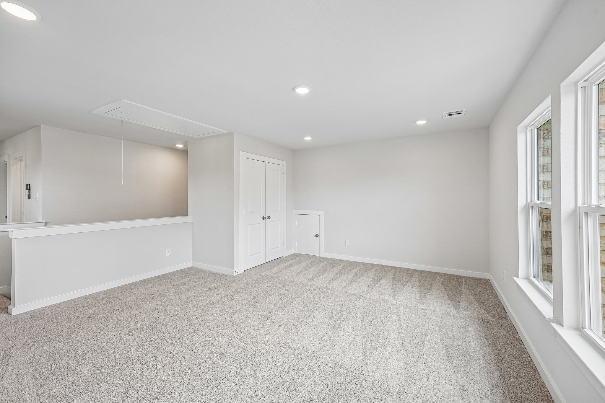 A large empty room.