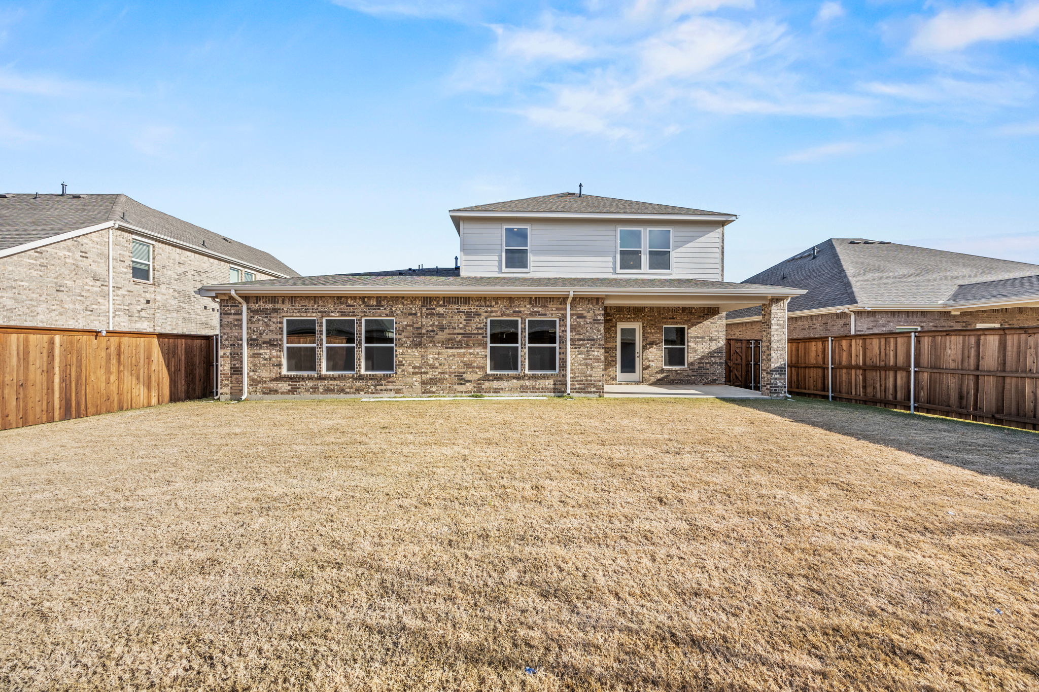 A building with a fence around it.