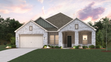 A house with a large front yard.