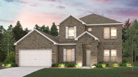 A house with a garage.