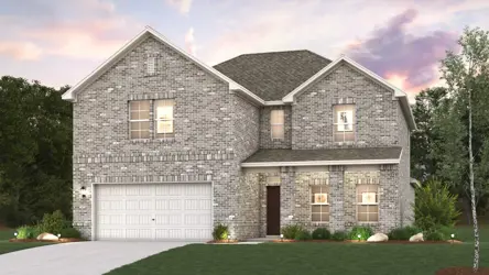 A house with a garage.