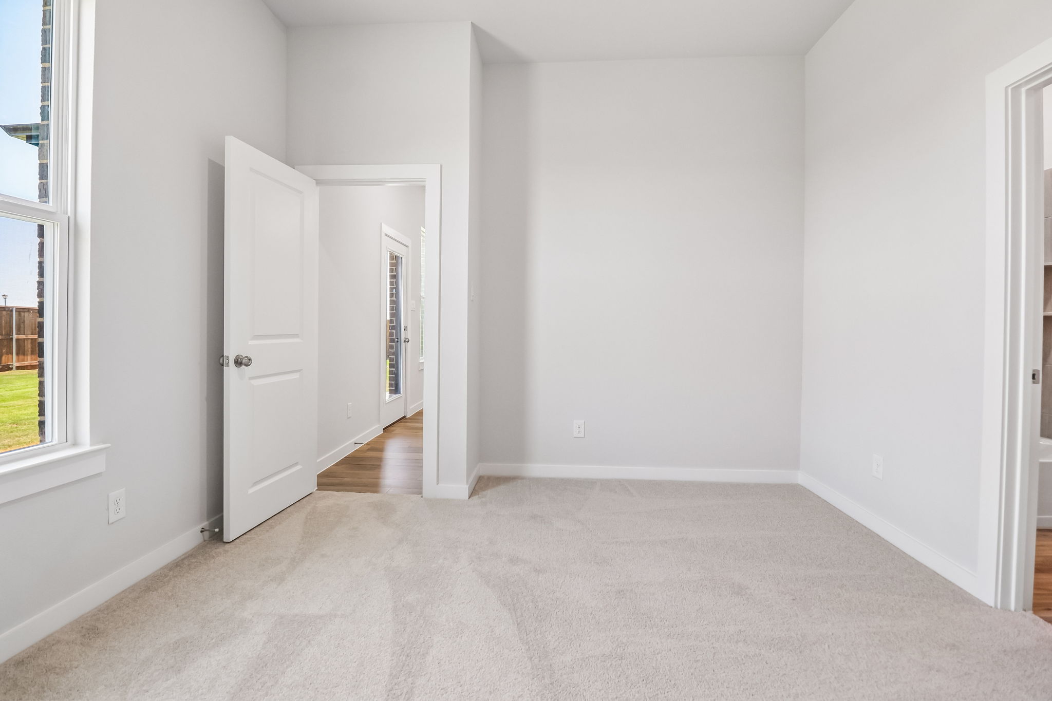 A room with white walls.