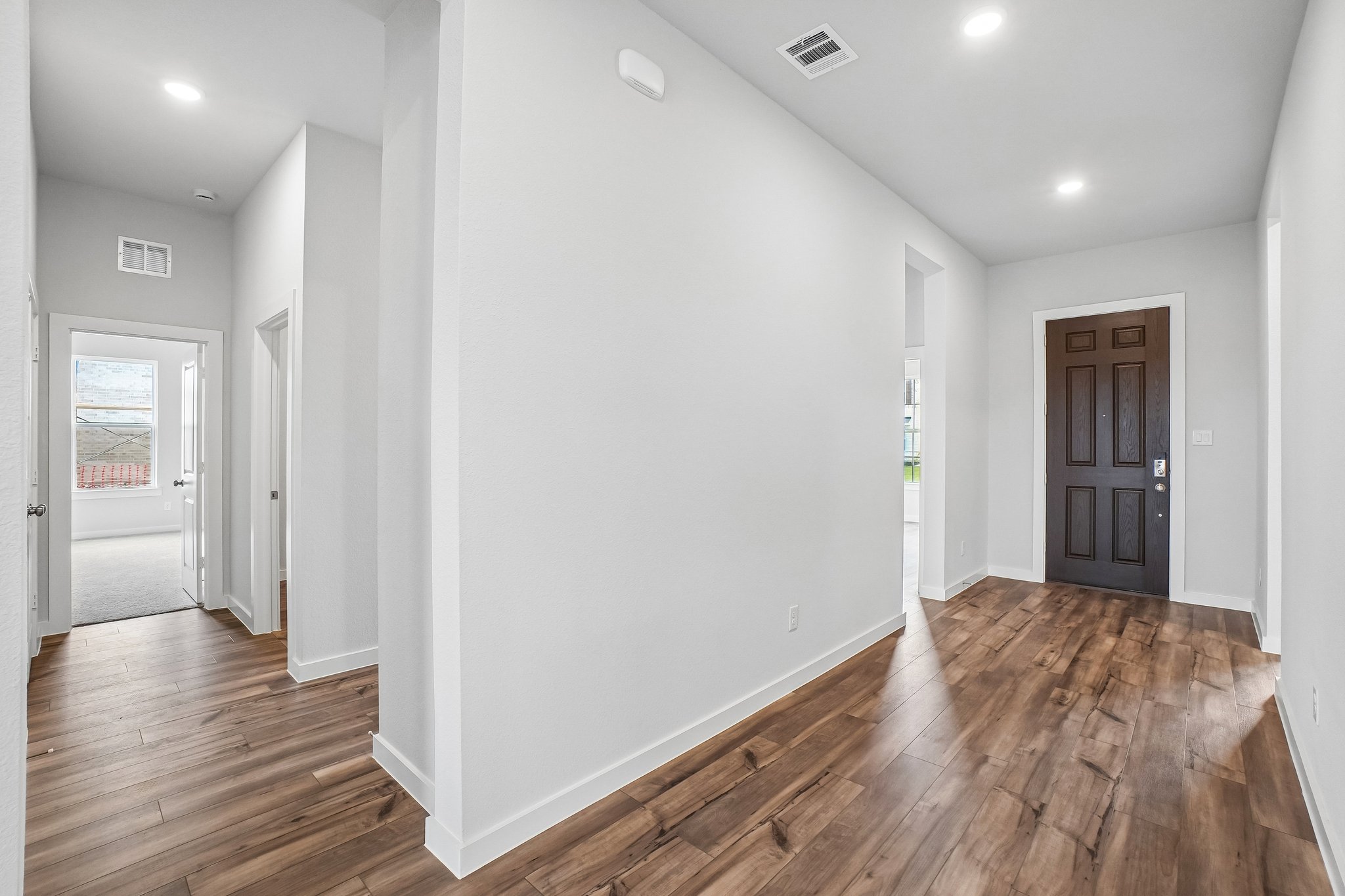 A room with white walls.