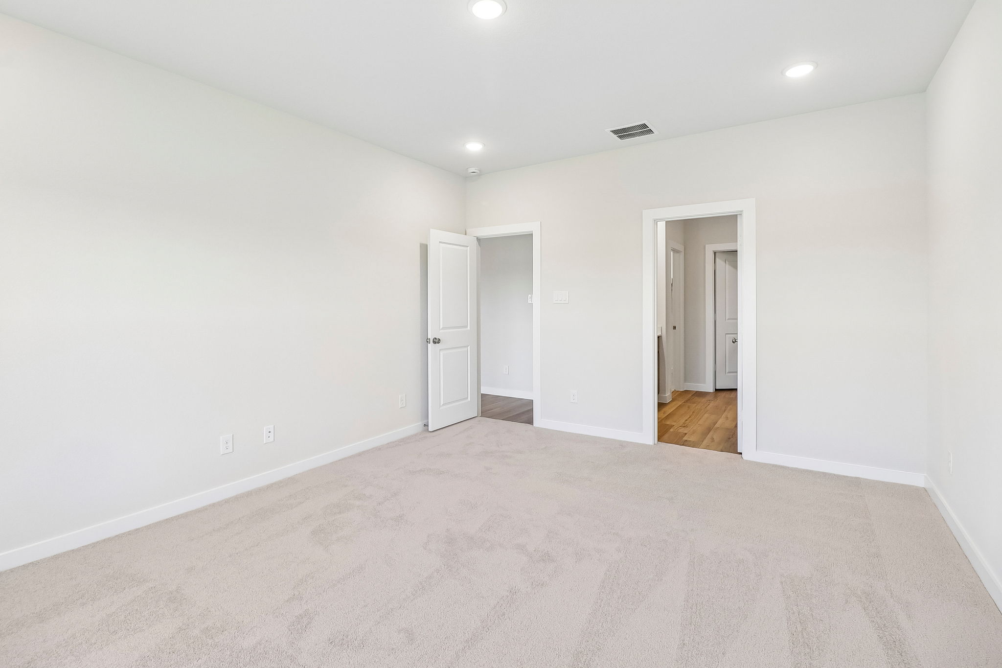 A room with white walls.