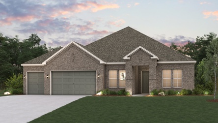 A house with a garage.