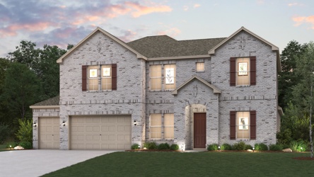 A house with a garage.