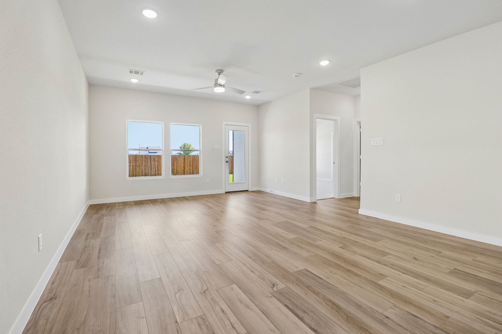 A large empty room.