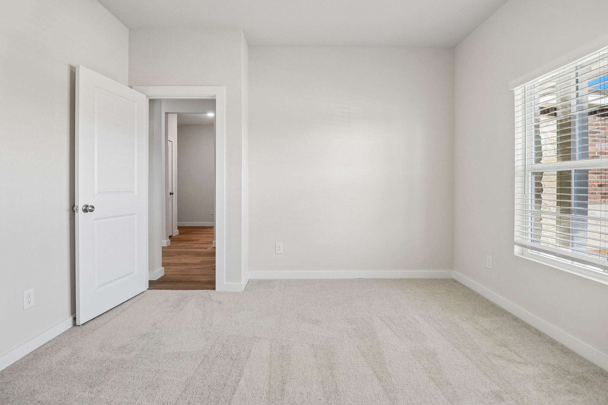 A room with white walls.