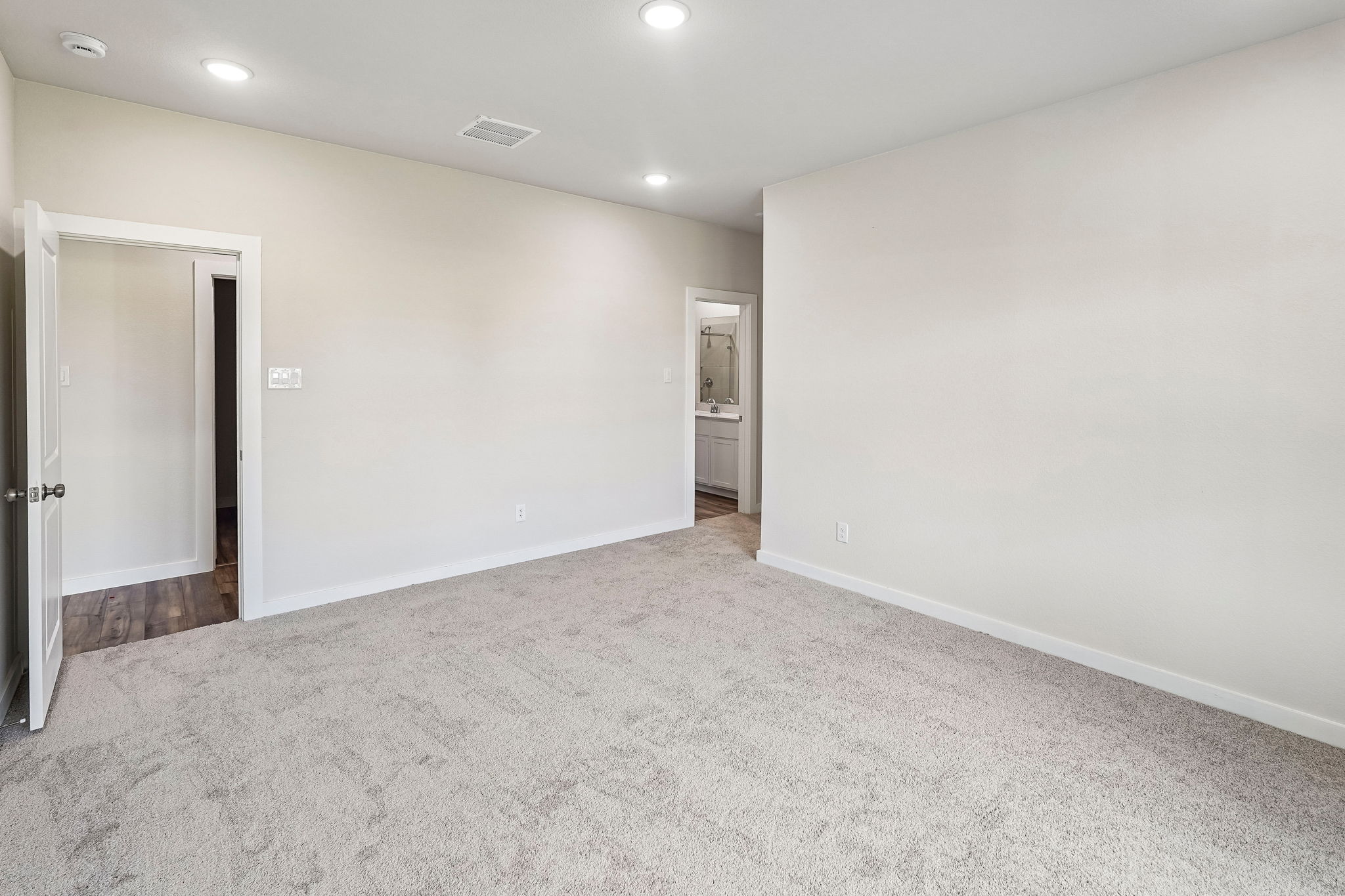 A room with white walls.