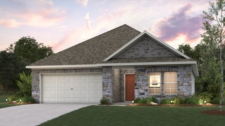 A house with a garage.