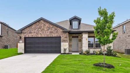 A house with a driveway.