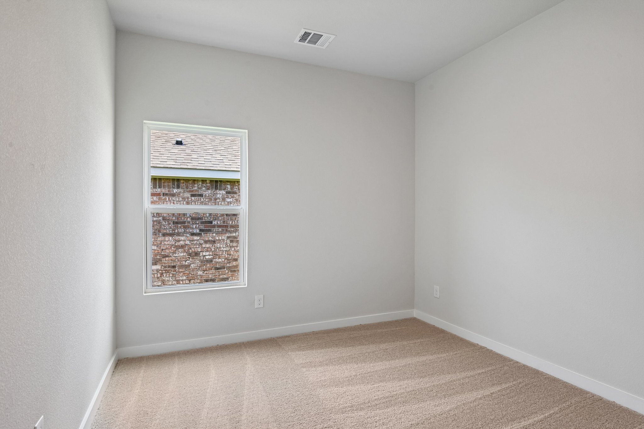 A room with a window.