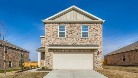 A building with a garage.