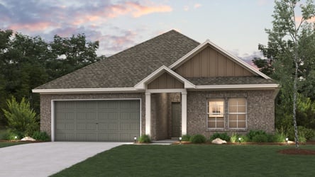 A house with a garage.