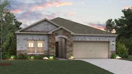 A house with a garage.