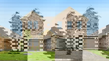 A large brick house.