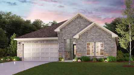 A house with a lawn and trees.