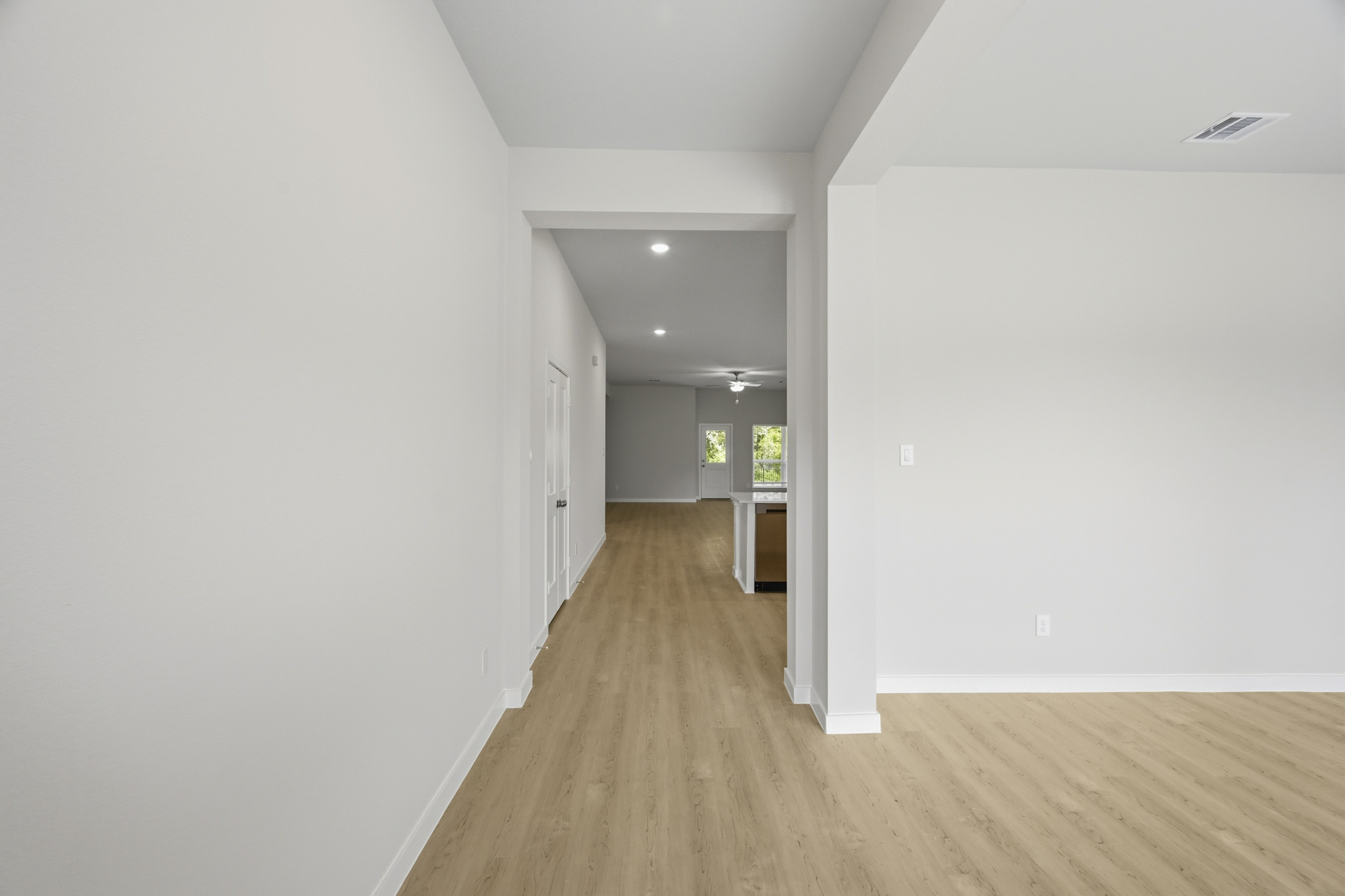 A room with white walls.