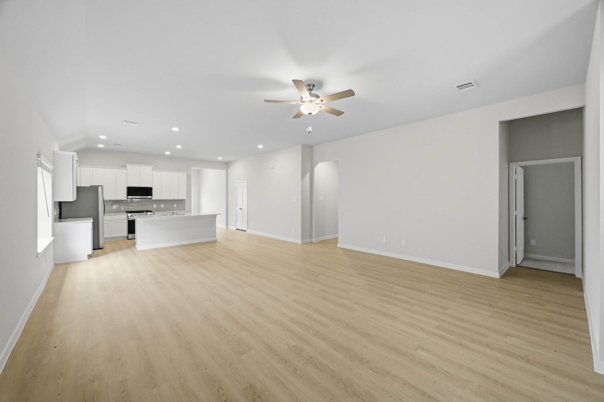 A large empty room.