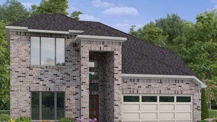 A house with a garage.