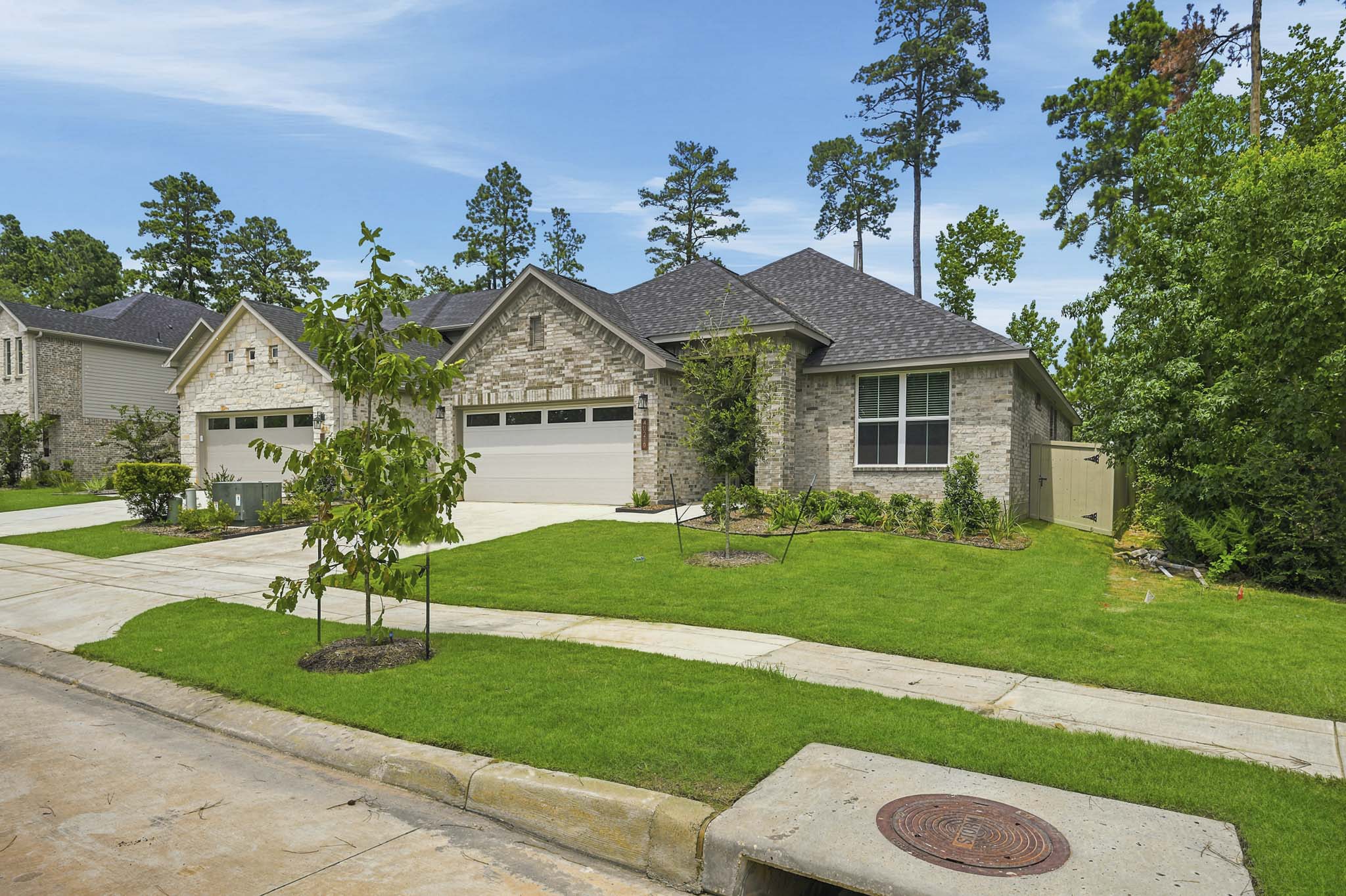 A house with a large yard.