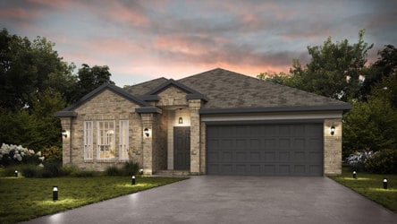 A house with a driveway.