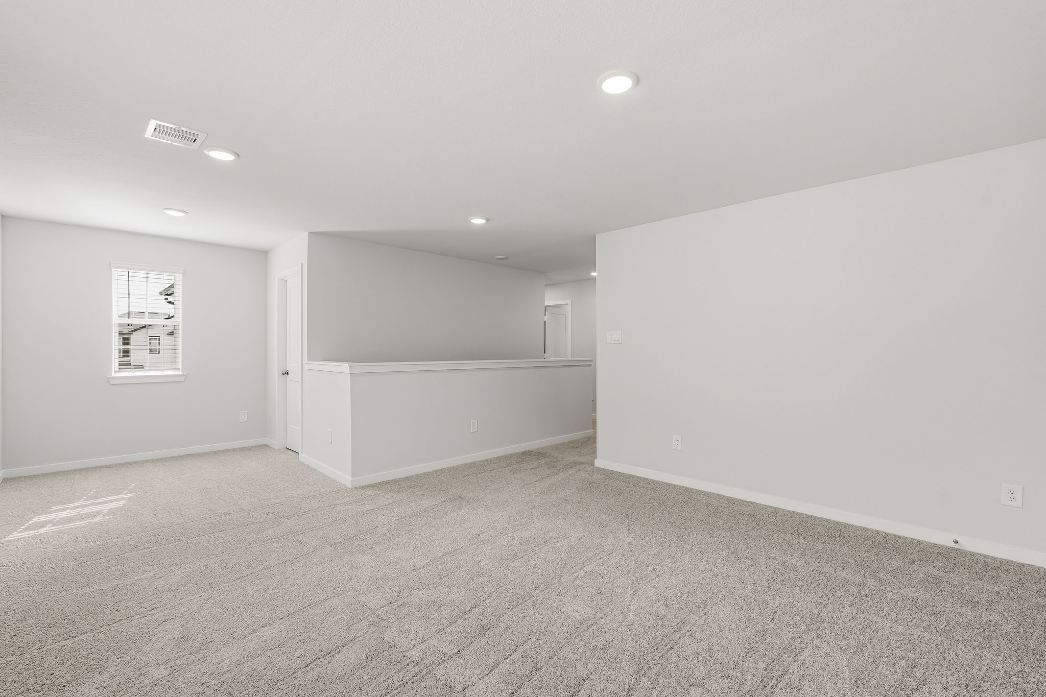 A room with white walls.