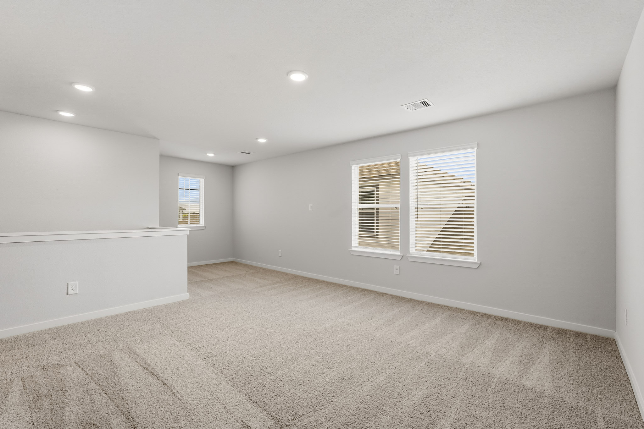 A room with white walls.
