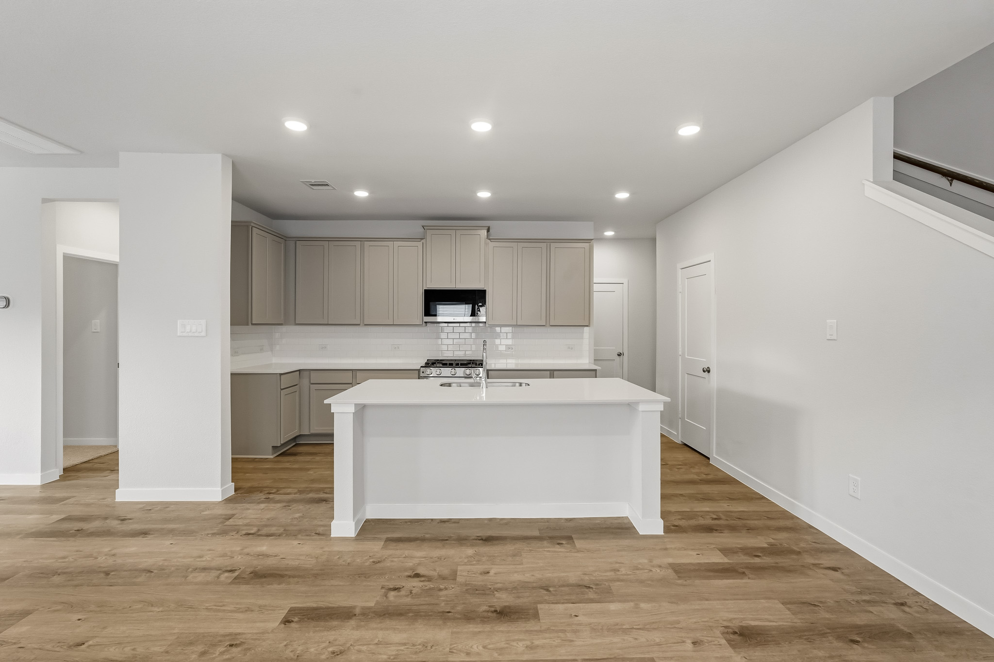 A large empty kitchen.