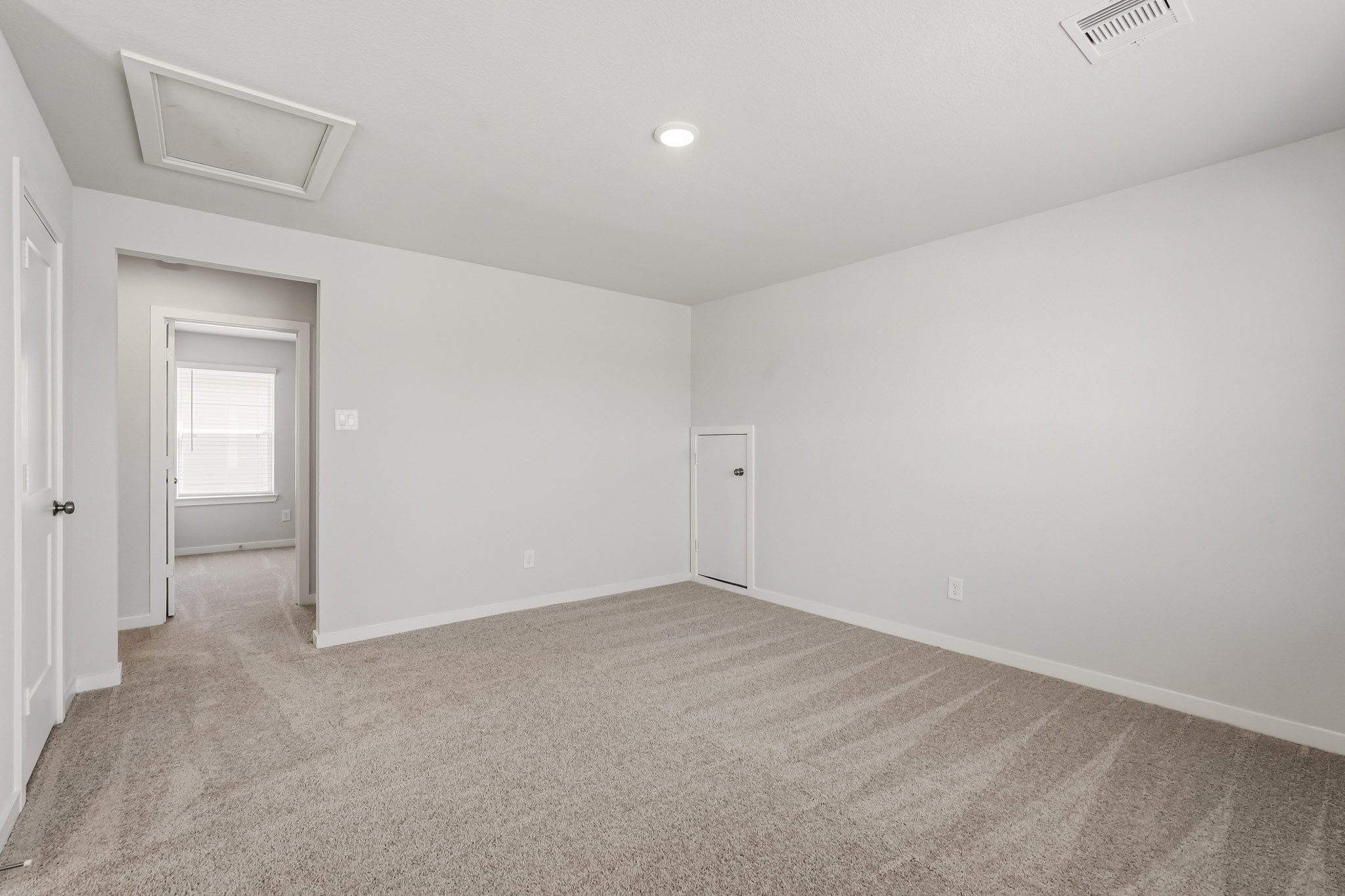 A room with white walls.
