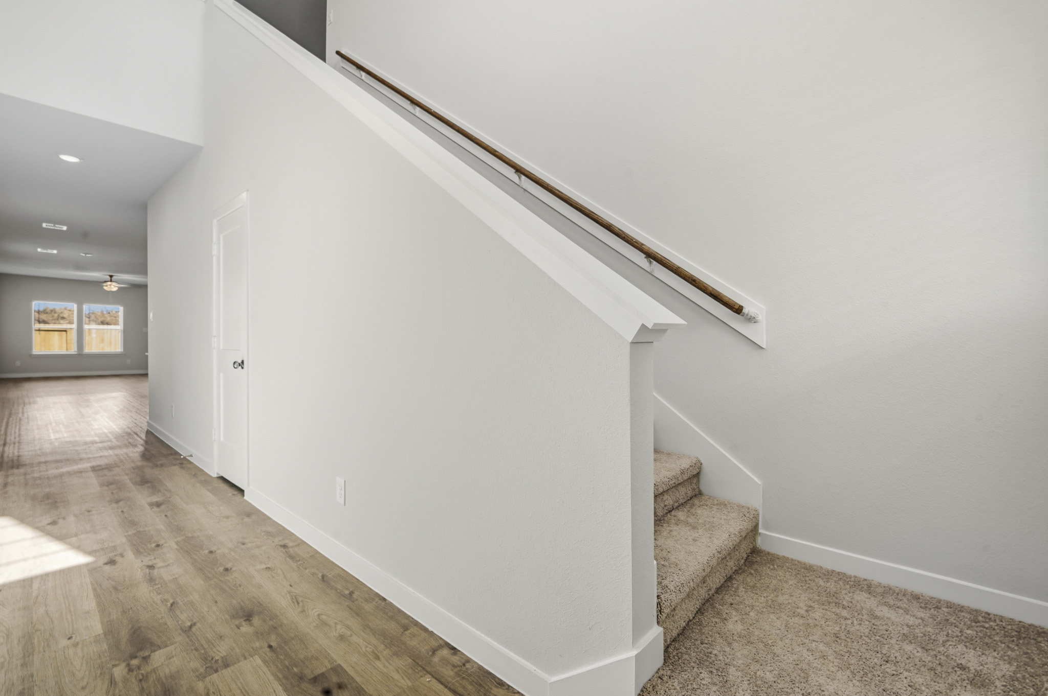 A staircase in a house.