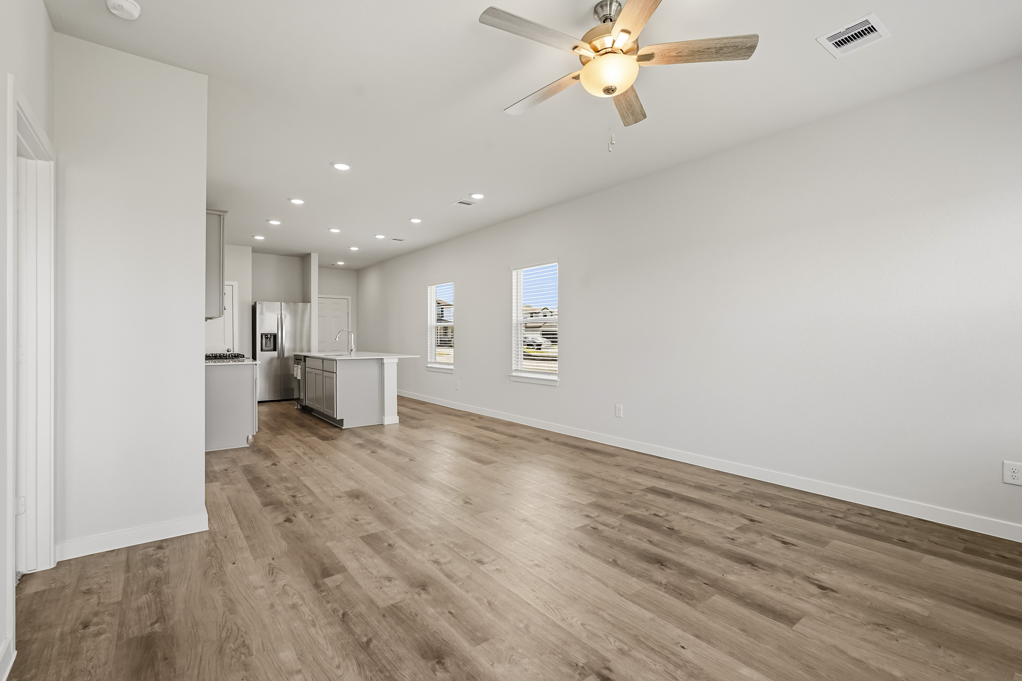 A large empty kitchen.