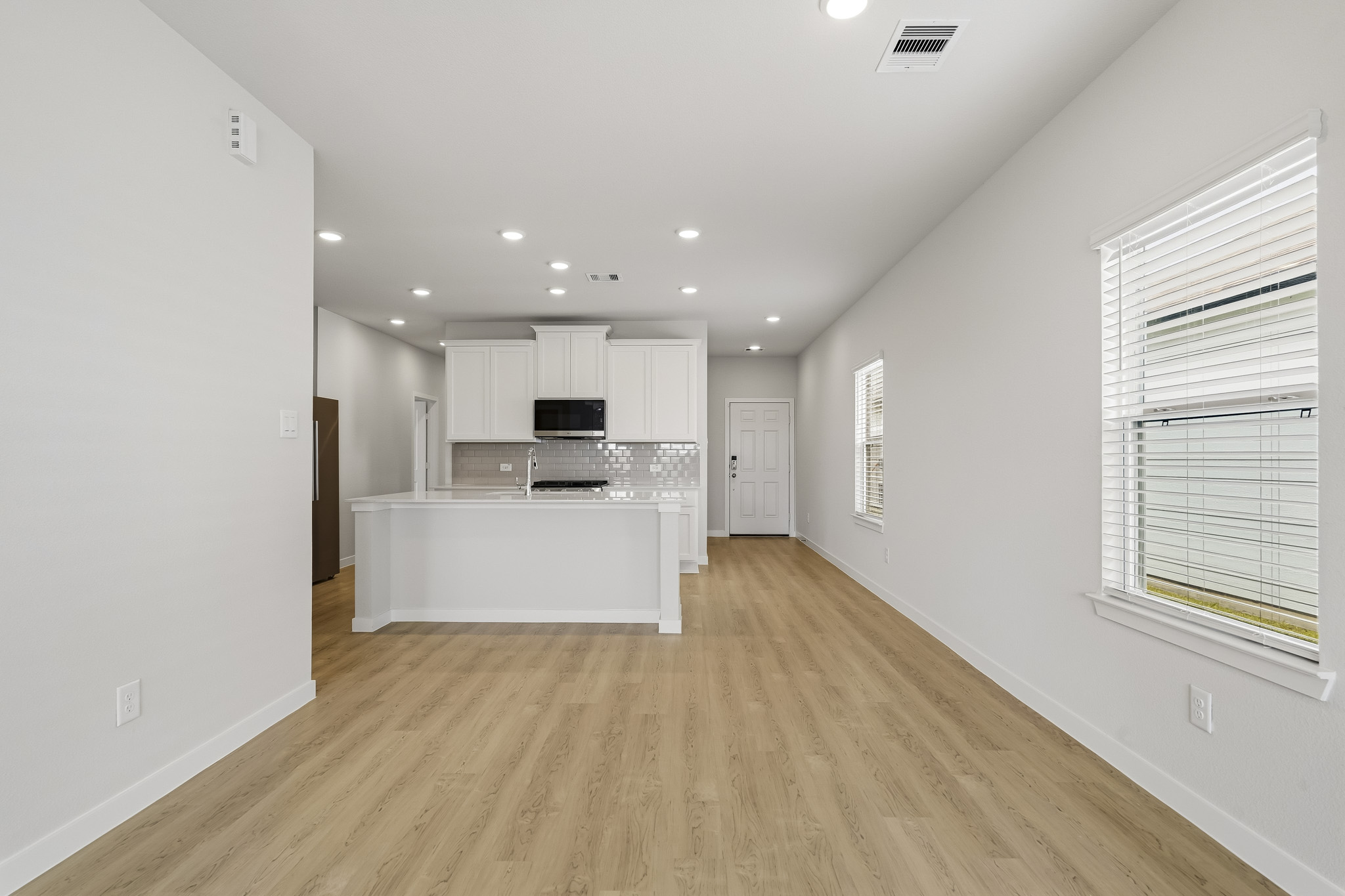 A large empty kitchen.
