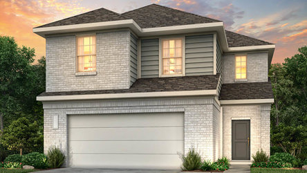 A house with a garage.