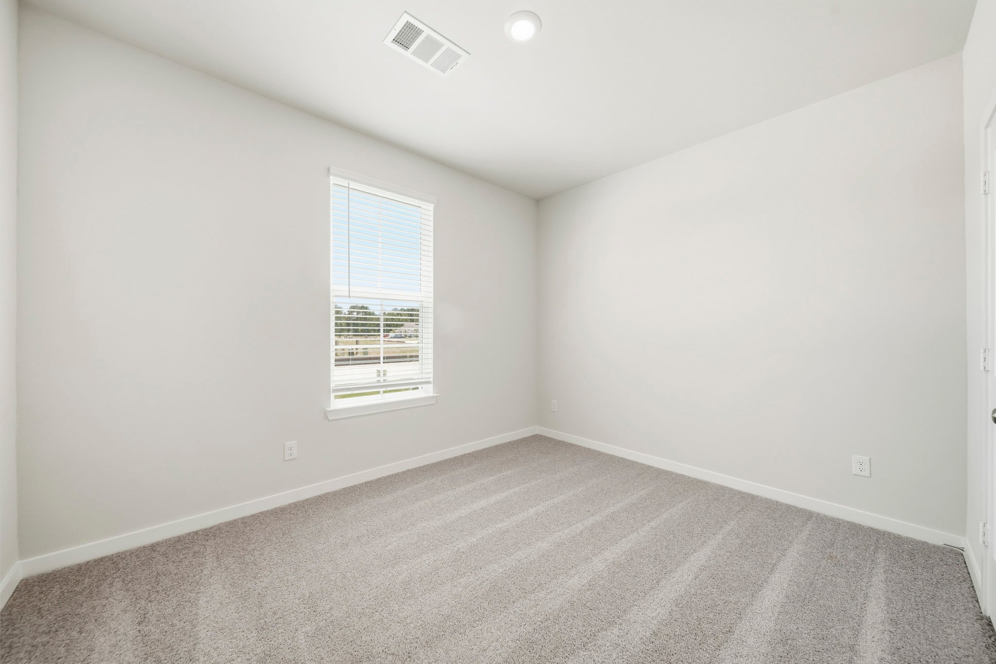 A room with a window.