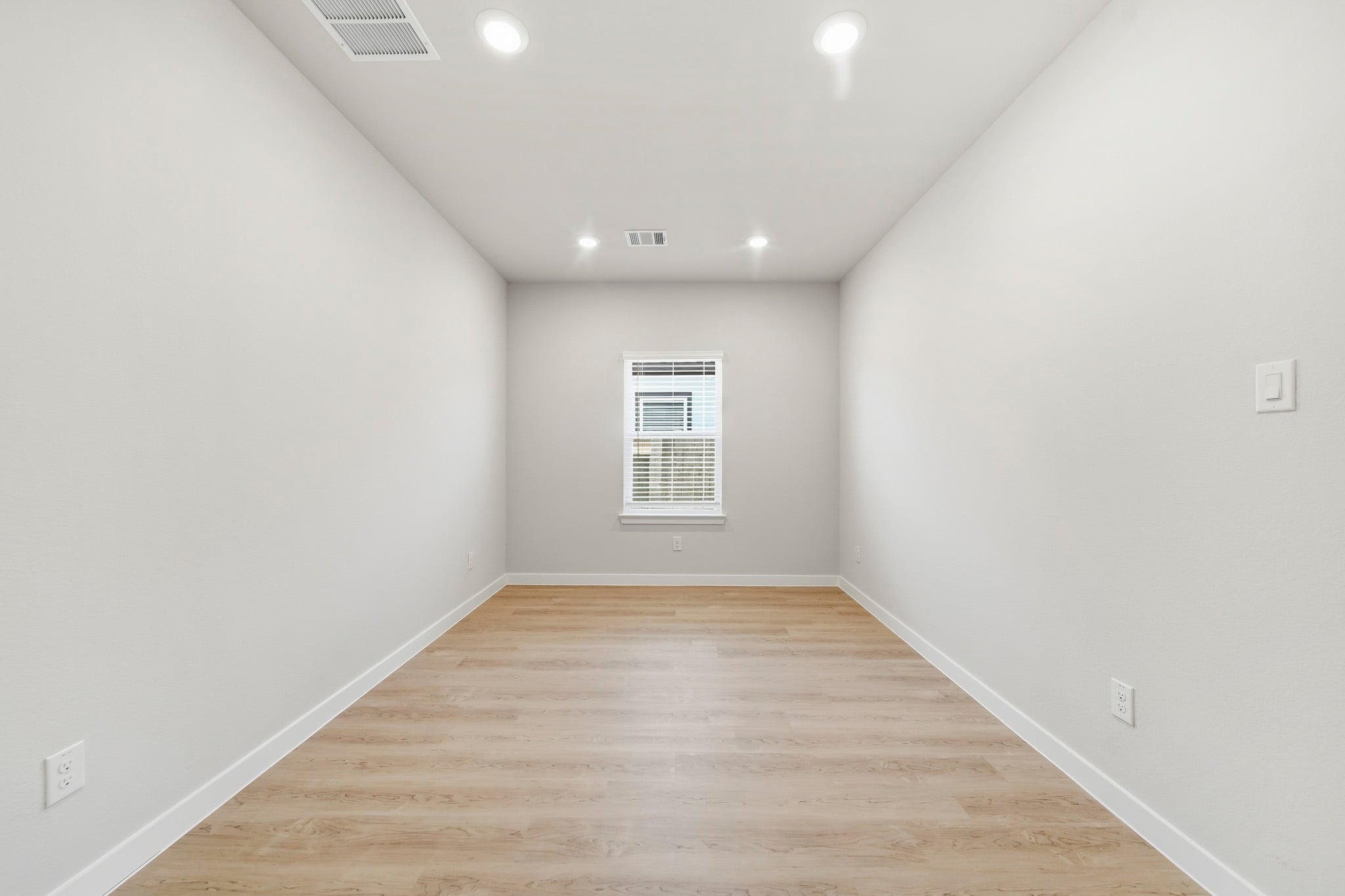 A room with white walls.