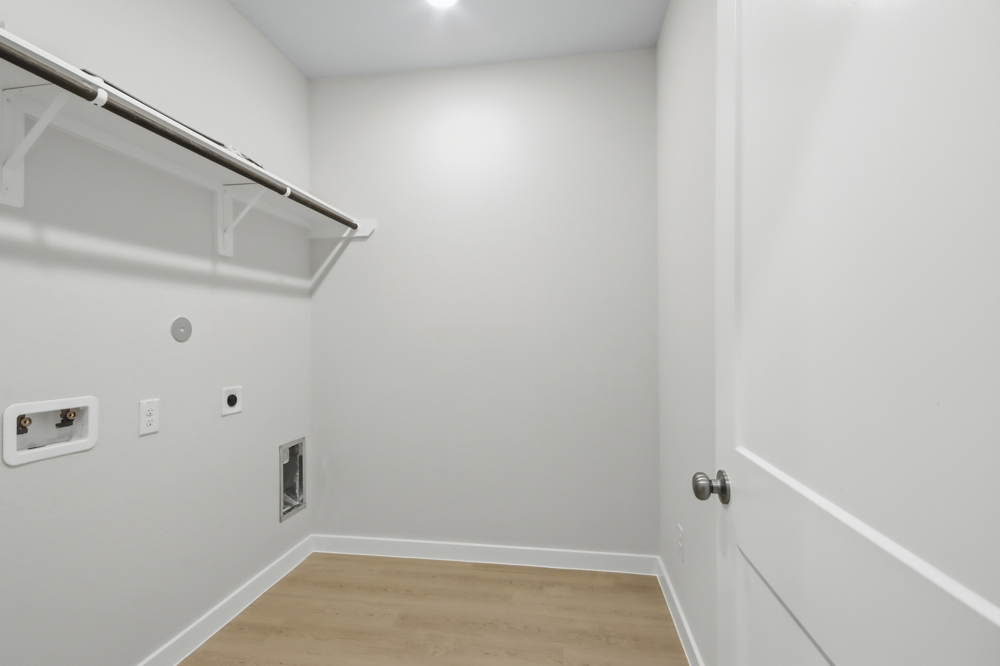 A room with white walls.