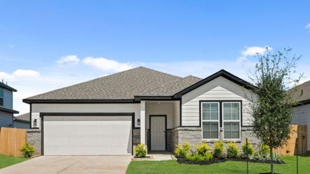 A house with a garage.