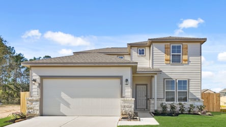 A house with a garage.