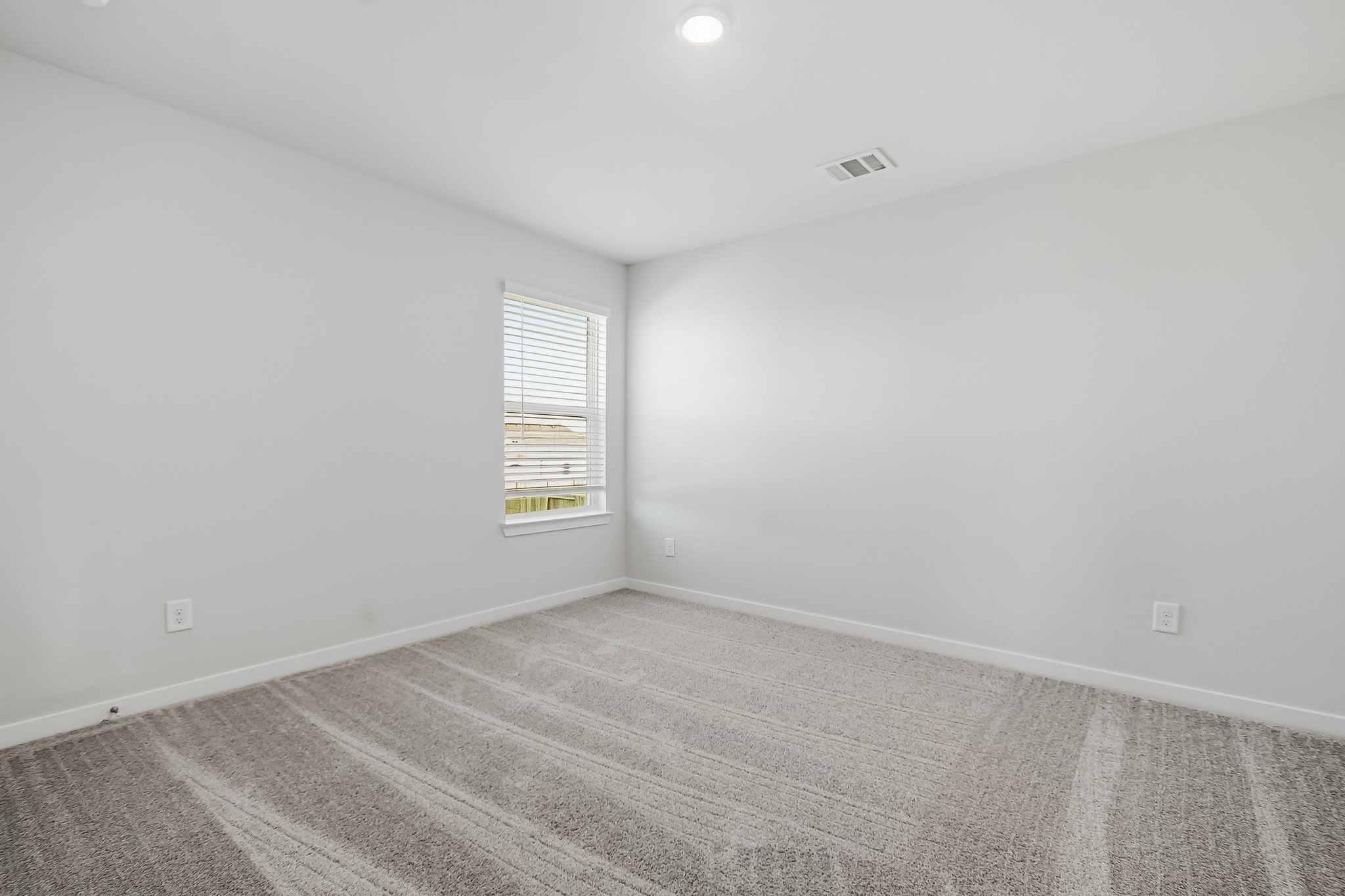 A room with a window.