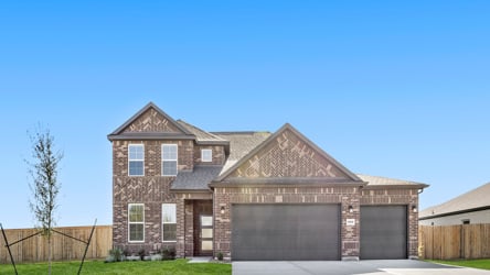 A house with a garage.