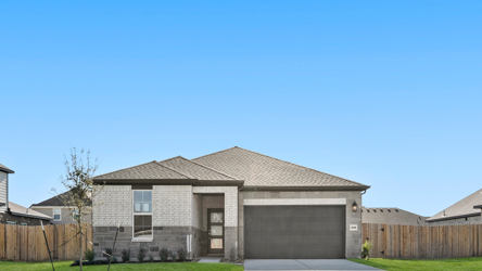 A house with a garage.