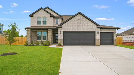A house with a driveway.