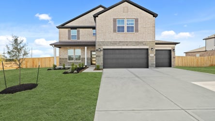 A house with a driveway.