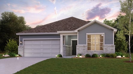 A house with a garage.