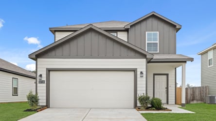 A house with a garage.