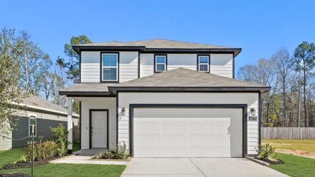 A house with a garage.