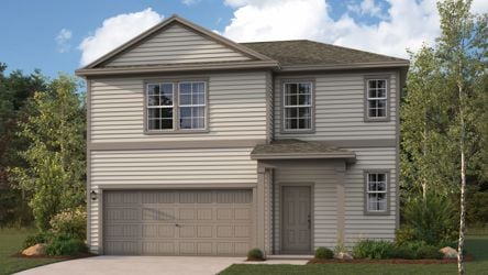 A house with a garage.