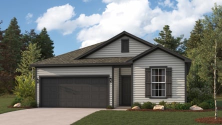 A house with a garage.