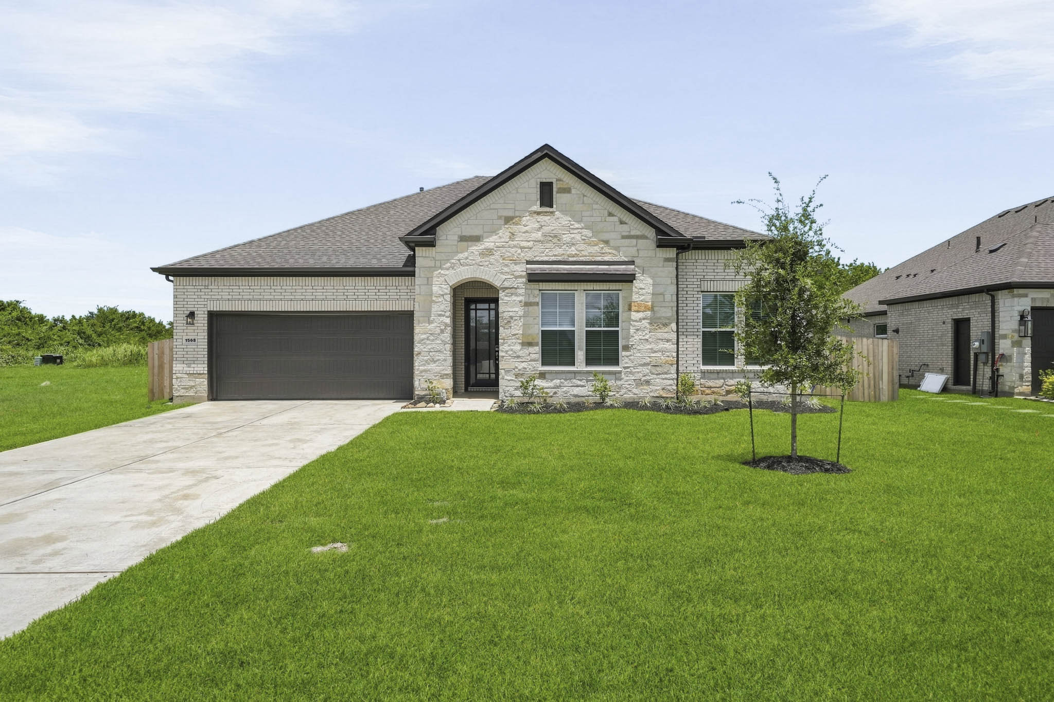 A house with a large yard.